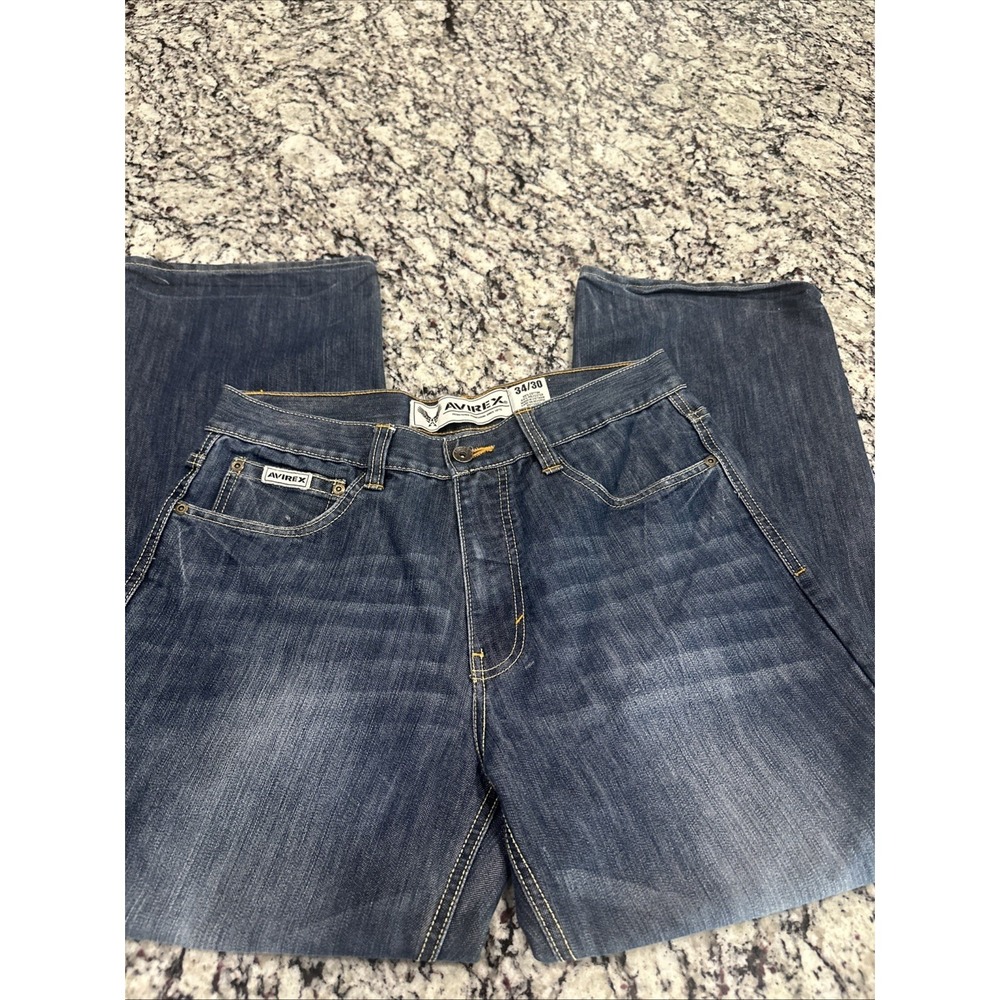 Avirex Jeans‎ 34x30 Stone Wash Blue Jeans